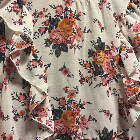 NWOT KIT + SKY PRINTED FLORAL DRESS. FLOWY - JRS XL - Picture 3 of 4